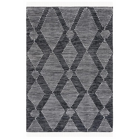 Safavieh 4 x 6 ft. Kilim Hand Woven Rectangle Area Rug Black & Ivory KLM325Z-4
